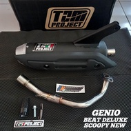 KNALPOT STANDAR RACING TZM PROJECT NON SS BEAT DELUXE GENIO SCOOPY 2021 2022