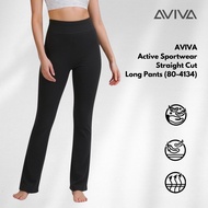 【S - L】AVIVA Active Sportwear Straight Cut Long Pants (80-4134)