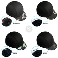 Cycling cap Dryfit Bicycle cap Black Pet Brompton Dahon Fnhon Giant All Size