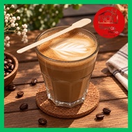6pc short gibraltar glass cups 230 ML 250 COFFEE LATTE ART CUP