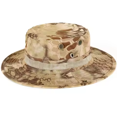 Bonnie Hat Outdoor Tactical Bucket Caps for Men Women Hunting Fishing Outdoor Camouflage Hats Sun Vi