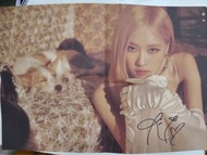 Blackpink rosé親筆簽名官方poster $150@1