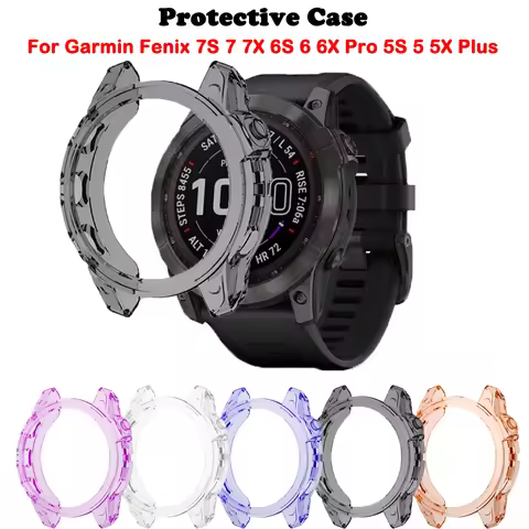 Soft TPU Case Cover For Garmin Fenix 7 7S 7X 6 6S 6X Pro 5S 5 5X Plus Smart Watch Protection Case Fr
