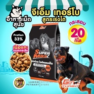อาหารสุนัข GM TURBO SUPER MAXX (SU) 10/20 kg. สูตรเร่งโต เสริมโครงสร้าง โปรตีน 33%