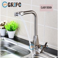 GRIPO High quality stainless single cold kitchen faucet square 7 shaped GP281