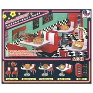 [BTF] Ready Stock Japan J-DREAM Capsule Toy Food Fast Food Restaurant Mini Model Toy Table Chair 8DV