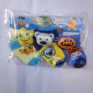 3-piece side doll baby socks for ages 1-8 months, baby socks