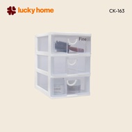 LUCKY HOME Multipurpose Plastic Drawer Box Size: 18(W) x 26.5(W) x 26.7(W) cm CK-163
