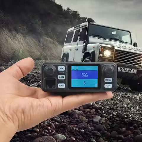 HIROYASU IC-980Pro 144/430 VHF UHF Dual Band FM Car Mobile Radio W/13.8V Input Car Power Drive Cigar