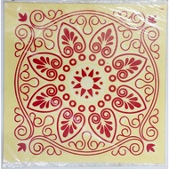 Kolam Sticker Transparent 24cm Rangoli 38cm Deepavali Decoration Festive Decor