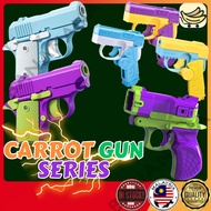 3D Gravity Carrot Gun Fidget Toy Creative Decompression Toy Mini 1911 Budak Mainan Pistol 重力萝卜枪 玩具手枪