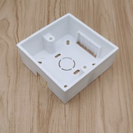 86x86 Type Surface Mount PVC Junction Box, Thickened Wall Socket Back Box, Network Panel Mounting Bo