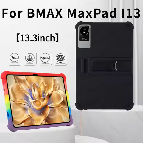 For BMAX MaxPad I13 Tablet Tablet Case 13.3 inches Tablet Kids Friendly Soft Silicone Adjustable Sta