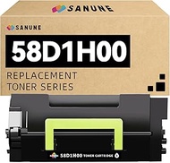 58D1H00 Black Toner Cartridges (with chip) High Yield Replacement for Lexmark 58D1H00 Cartridge for 