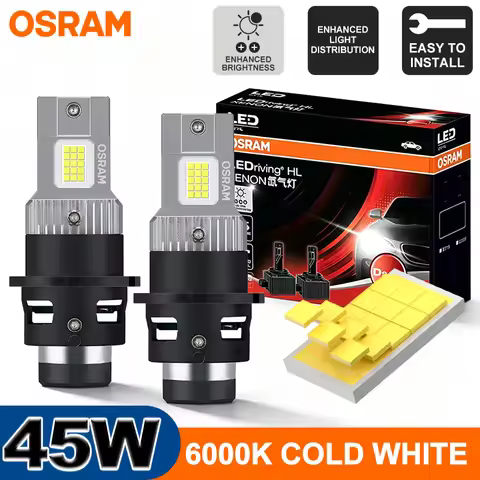 OSRAM D2S Led D4S LED 1:1 Car Xenon Lamps D2S LED Headlight Bulb Light 45/90W Super Bright Plug and 