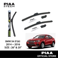 PIAA Si-Tech Silicone Wiper For BMW X4 F26 (26" & 20")