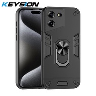 เคสกันกระแทก KEYSION สำหรับ TECNO POVA 5 5 Pro Silicone + PC ฝาครอบหลังโทรศัพท์ขาตั้งสำหรับ Tecno Po