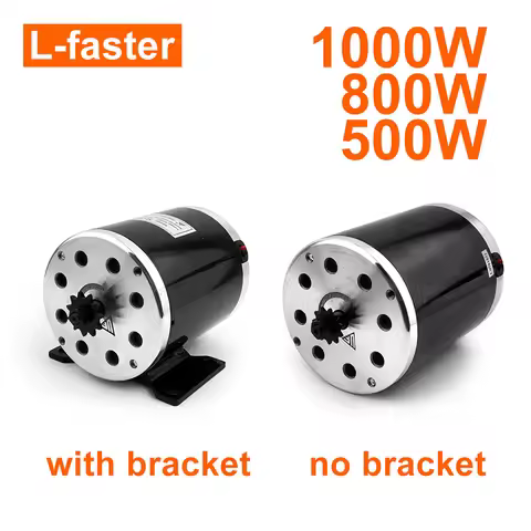36V48V 500W 800W 1000W High Speed Brushed Motor Unitemotor MY1020 With 11 Teeth 25H Gear T8F Sprocke