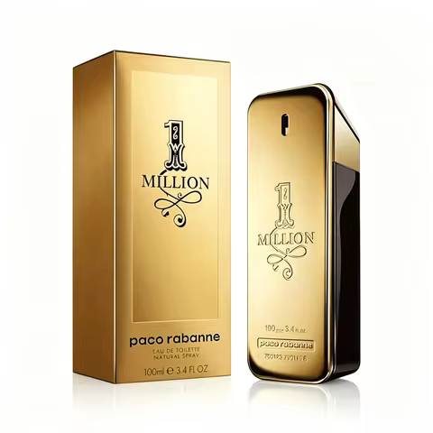 Paco Rabanne 1 Million Eau De Toilette Spray 100ml 3.4 Fl Oz Long-Lasting Spicy Woody Cologne – Luxu