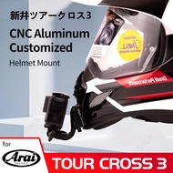 Arai Tour Cross 3หมวกกันน็อคอลูมิเนียม CNC ที่คาง Insta360ขายึดกล้องโกโปร DJI กล้องสำหรับรถจักรยานยนต์อุปกรณ์เสริม