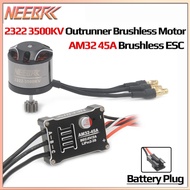 NEEBRC 2322 3500KV Outrunner Brushless Crawler Motor AM32 45A Brushless ESC For MN99s MN168 MN82 MN7