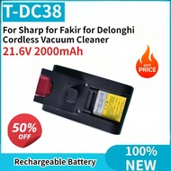New Rechargeable Li-ion Battery T-DC38 21.6V 2000mAh for Sharp for Fakir for Delonghi Cordless Vacuu