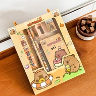 Gratis Ongkir - Alat Tulis Sekolah Lengkap / Set Alat Tulis 6 In 1 / Stationery Set Lucu Karakter