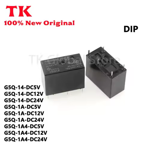 TK 5-50Pcs G5Q-14-DC5V G5Q-14-DC12V G5Q-14-DC24V G5Q-1A-DC5V G5Q-1A-DC12V G5Q-1A-DC24V DIP 100% Qual