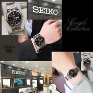 SEIKO5 Elegant Couple Watch ⌚ Jam Pasangan Moden | Quartz Movement | male female seiko 5 watch stain
