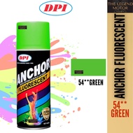 ANCHOR 54** 54 Glow Paint GREEN hijau Fluorescent Series Can Spray Paint Cat Spray Tin 100% Original