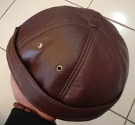 Topi Peci Kulit Miki Hat Asli Garut- Luigi Leather
