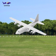 Simhoa 1/144 Transport Plane Model ,Miniature Aircraft Toy Assembled Model C130 4D with Stand Gift