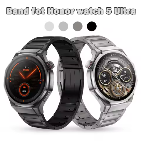 Metal Strap Compatible with Honor Watch 5/5 Ultra Watch Stainless Steel Accessories for Honor Watch 