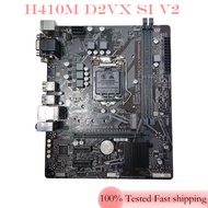 For H410M D2VX SI V2 Motherboard LGA 1200 DDR4 64GB H410 Mainboard Micro ATX 100% Tested OK