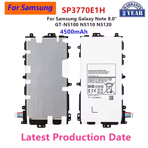 Brand New Tablet SP3770E1H Battery 4600mAh For Samsung Galaxy Note 8.0" GT-N5100 N5110 N5120 Tablet 