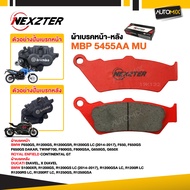 NEXZTER ผ้าเบรค เบอร์ 5455AA หน้า BMW / ROYAL ENFIELD /DUCATI SCRAMBLER 62 400 2016-2019  / หลัง DUC