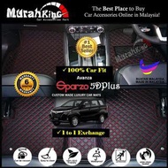 SPARZO Toyota Avanza 5D PLUS Car Floor Mat Carpet Full Set