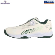 New Color Victor Knob Buckle Badminton Shoes A396 LG / A 396 LG Lunar White Hunter Green