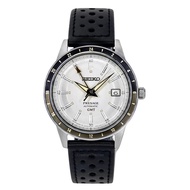 Seiko Presage Style60s GMT Calf Leather Strap Grey Dial Automatic SSK011J1 Mens Watch