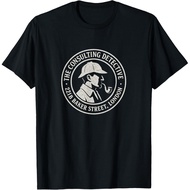 Men's cotton T-shirt Sherlock Holmes Consulting Detective 221B Baker Street Badge T-Shirt