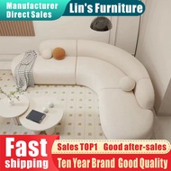 [Lin's Home Duty-Free, Free Shipping, Fast Shipping] Fabric Sofa Sales Volume TOP1 Special Offer Simple Corner Sofa Living Room Rest Area Reception Arc Model Room Designer ins Advanced Influencer Nordic