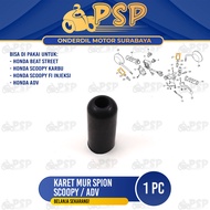 Karet Mur Spion Scoopy / ADV Bulat (Harga 1 PC) - Seal Tutup Baut Spion Honda Beat Street Scoopy FI