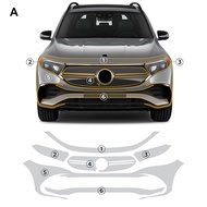 สำหรับ Mercedes Benz EQB 2022-2024ฟิล์มป้องกันรถโปร่งใส TPU ฟิล์มป้องกันสีรถยนต์อุปกรณ์เสริมภายนอกรถ