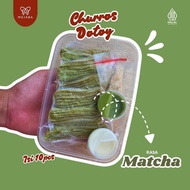 Churros Dotoy MATCHA | Ready-to-Fry Frozen Churros | 10 Pcs Crispy Trendy Snacks | Loverreuceuh