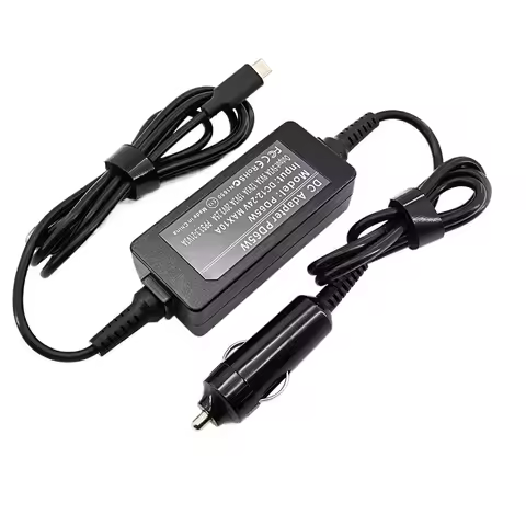 P​D65W 20V3.25A Type C Car Charger Universal 12V-24V USB C Laptop DC Power Adapter for MacBook Lenov