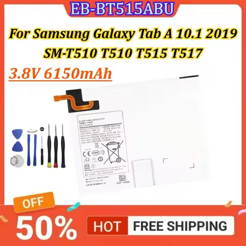 New Battery 3.8V 6150mAh EB-BT515ABU Tablet Battery For Samsung Galaxy Tab A 10.1 2019 SM-T510 T510 