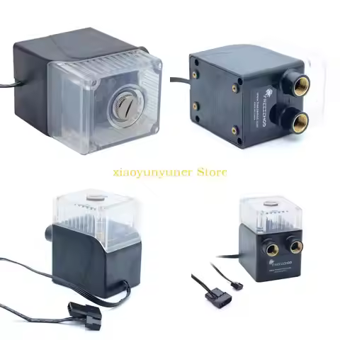 P9JB Water Cooling Pump, 500L/H PC Water Cooling Integrated Mute Water Pump Support PWM for CPU Cool