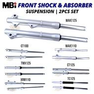 MBi FRONT SHOCK & ABSORBER ASSY 2PCS XRM110/CT125/WAVE100/TMX125/WAVE125/TC125/CT100