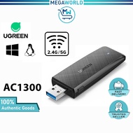 UGREEN AC1300 Wifi Adapter Wireless Adapter 1300Mbps 5Ghz 2.4GHz Dual Band USB WiFi Receiver PC Lapt