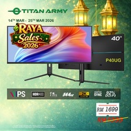 TITAN ARMY 40” IPS WQHD 2K 144Hz 1ms HDR400 92%DCI-P3 Adaptive Sync Ultrawide Gaming Monitor (P40UG)